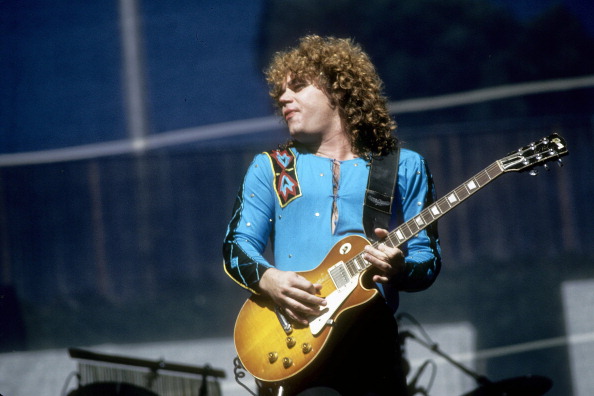 OAKLAND, CA -  JULY 4:  Gary Richrath playing with 'REO Speedwagon' performing at Oakland Coliseum in Oakland, California on July 4, 1980. (Photo by Larry Hulst/Michael Ochs Archives/Getty Images)